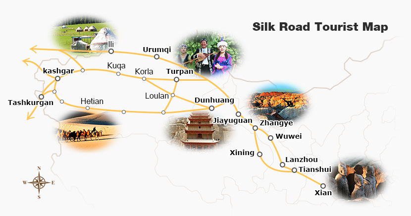 silk route tour map